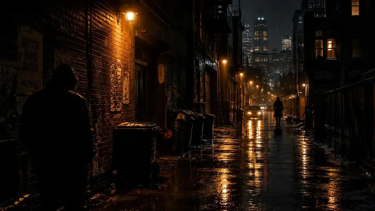 91短剧今日重生推荐《雨夜回档》场景海报